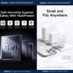 WiWU 33W snellader – USB-C oplader zonder Kabel – Wit - 3