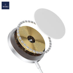 WiWU Magsafe oplader - Type C - 15W - Draadloos Magnetisch Opladen - Wit