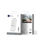 WiWU Powerbank 10000mAh 4-in-1 kabel Type-C, Micro-USB, USB-A en Lightning – Snelladen – Wit - 5