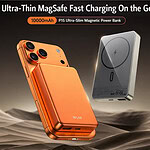 WiWU Powerbank 10000mAh – Magsafe – Type-C ingang – Ultra dun – Oranje - 7