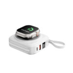 WiWU Powerbank 10000mAh – Type-C en Lightning kabel – Draadloos opladen – Digital display – Wit - 2