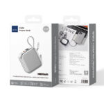 WiWU Powerbank 10000mAh – Type-C en Lightning kabel – Draadloos opladen – Digital display – Wit - 4