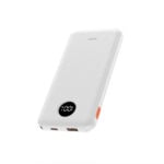 WiWU Powerbank 10000mAh - Type-C en USB-A ingang - Digital display - Wit