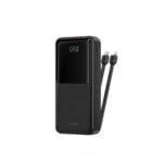 WiWU Powerbank 20000mAh 2-in-1 kabel Type-C en Lightning - Digital display - Zwart