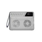 WiWU Powerbank 60000mAh - 3x USB-A en 2x Type-C ingang - Snelladen voor laptop, tablet, telefoon - Zilver