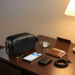 WiWU Reis Tas – Voor Telefoon Accessoires – Met vingerscan vergrendeling – Zwart - 7