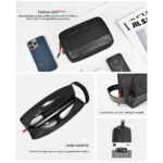 WiWU Reis Tas voor Smartphone Accessoires – Waterbestendig – Zwart - 4