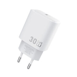 WiWU USB-C snellader 30W – Alleen oplader – Wit