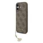 Guess 4G Charm MagSafe Hoesje iPhone 17 - Bruin
