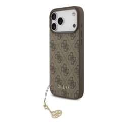 Guess 4G Charm MagSafe Hoesje iPhone 17 Pro Max - Bruin