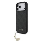 Guess 4G Charm MagSafe Hoesje iPhone 17 Pro Max - Grijs