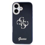 Guess IML 4G Script Metal Logo Hoesje iPhone 17 – Blauw - 2