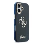 Guess IML 4G Script Metal Logo Hoesje iPhone 17 – Blauw - 3