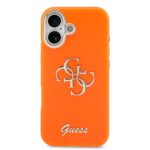 Guess IML 4G Script Metal Logo Hoesje iPhone 17 – Oranje - 2