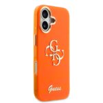 Guess IML 4G Script Metal Logo Hoesje iPhone 17 – Oranje - 3