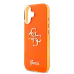Guess IML 4G Script Metal Logo Hoesje iPhone 17 – Oranje - 4