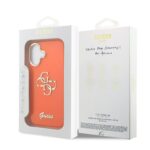 Guess IML 4G Script Metal Logo Hoesje iPhone 17 – Oranje - 6
