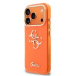 Guess IML 4G Script Metal Logo Hoesje iPhone 17 Pro Max – Oranje - 1