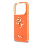 Guess IML 4G Script Metal Logo Hoesje iPhone 17 Pro Max – Oranje - 4