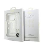 Guess IML Glitter Script Strap MagSafe Hoesje iPhone 17 Pro Max – Transparant - 6