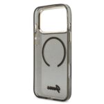 Guess IML Glitter Script Strap MagSafe Hoesje iPhone 17 Pro Max – Zwart - 3