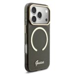 Guess IML Glitter Script Strap MagSafe Hoesje iPhone 17 Pro – Zwart - 2