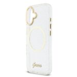Guess IML Glitter Script Strap MagSafe Hoesje iPhone 17 – Transparant - 3