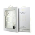 Guess IML Glitter Script Strap MagSafe Hoesje iPhone 17 – Transparant - 6