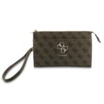 Guess PU 4G Metal Logo Handtas – Bruin - 1