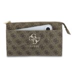 Guess PU 4G Metal Logo Handtas – Bruin - 4