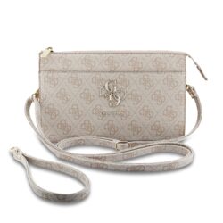 Guess PU 4G Metal Logo Handtas - Roze