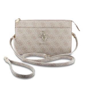 Guess PU 4G Metal Logo Handtas - Roze