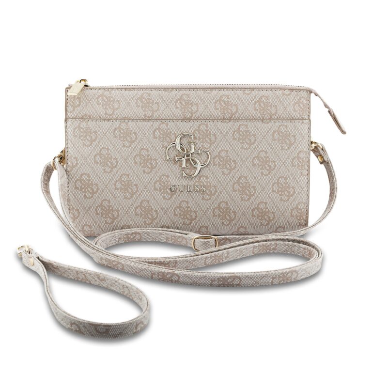 Guess PU 4G Metal Logo Handtas - Roze
