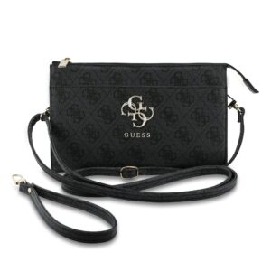 Guess PU 4G Metal Logo Handtas - Zwart