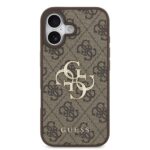 Guess PU 4G Metal Logo Hoesje iPhone 17 – Bruin - 2