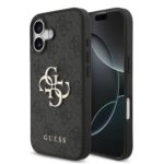 Guess PU 4G Metal Logo Hoesje iPhone 17 - Grijs