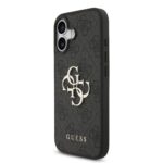 Guess PU 4G Metal Logo Hoesje iPhone 17 – Grijs - 1