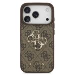 Guess PU 4G Metal Logo Hoesje iPhone 17 Pro – Bruin - 2