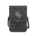 Guess PU 4G Metal Logo Universeel Telefoontasje – Grijs - 1