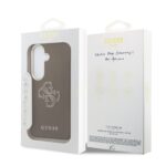 Guess PU 4G Resin Metal Logo Hoesje Samsung Galaxy S26 – Bruin - 6