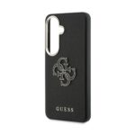 Guess PU 4G Resin Metal Logo Hoesje Samsung Galaxy S26 Plus – Zwart - 4