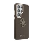 Guess PU 4G Resin Metal Logo Hoesje Samsung Galaxy S26 Ultra – Bruin - 3