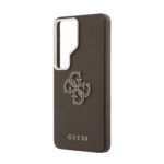 Guess PU 4G Resin Metal Logo Hoesje Samsung Galaxy S26 Ultra – Bruin - 4