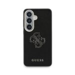 Guess PU 4G Resin Metal Logo Hoesje Samsung Galaxy S26 – Zwart - 2