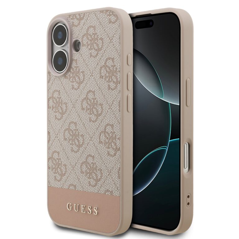 Guess PU 4G Stripe Hoesje iPhone 17 - Roze