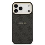Guess PU Leather 4G Gold Frame MagSafe Hoesje iPhone 17 Pro Max – Zwart - 2