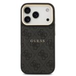 Guess PU Leather 4G Gold Frame MagSafe Hoesje iPhone 17 Pro – Zwart - 2