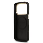 Guess PU Leather 4G Gold Frame MagSafe Hoesje iPhone 17 Pro – Zwart - 5