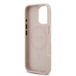 Guess PU Leather 4G Gold Frame MagSafe Hoesje iPhone 17 – Roze - 5