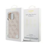 Guess PU Leather 4G Gold Frame MagSafe Hoesje iPhone 17 – Roze - 6